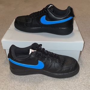 Air Force 1 Black Swoosh Pack size 7.5 mens.